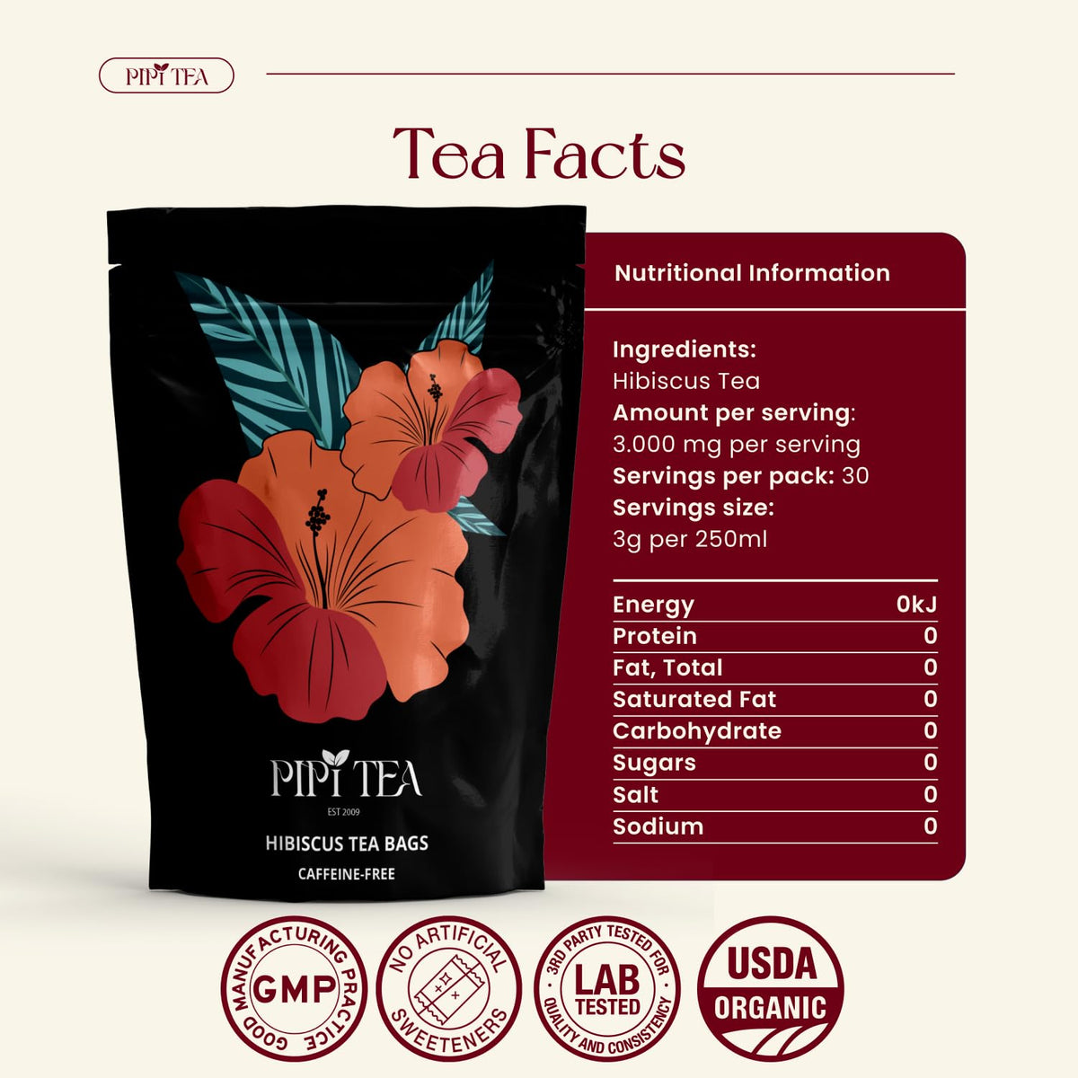 Vibrant Organic Hibiscus Tea