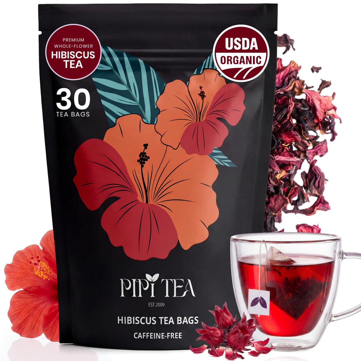 Vibrant Organic Hibiscus Tea